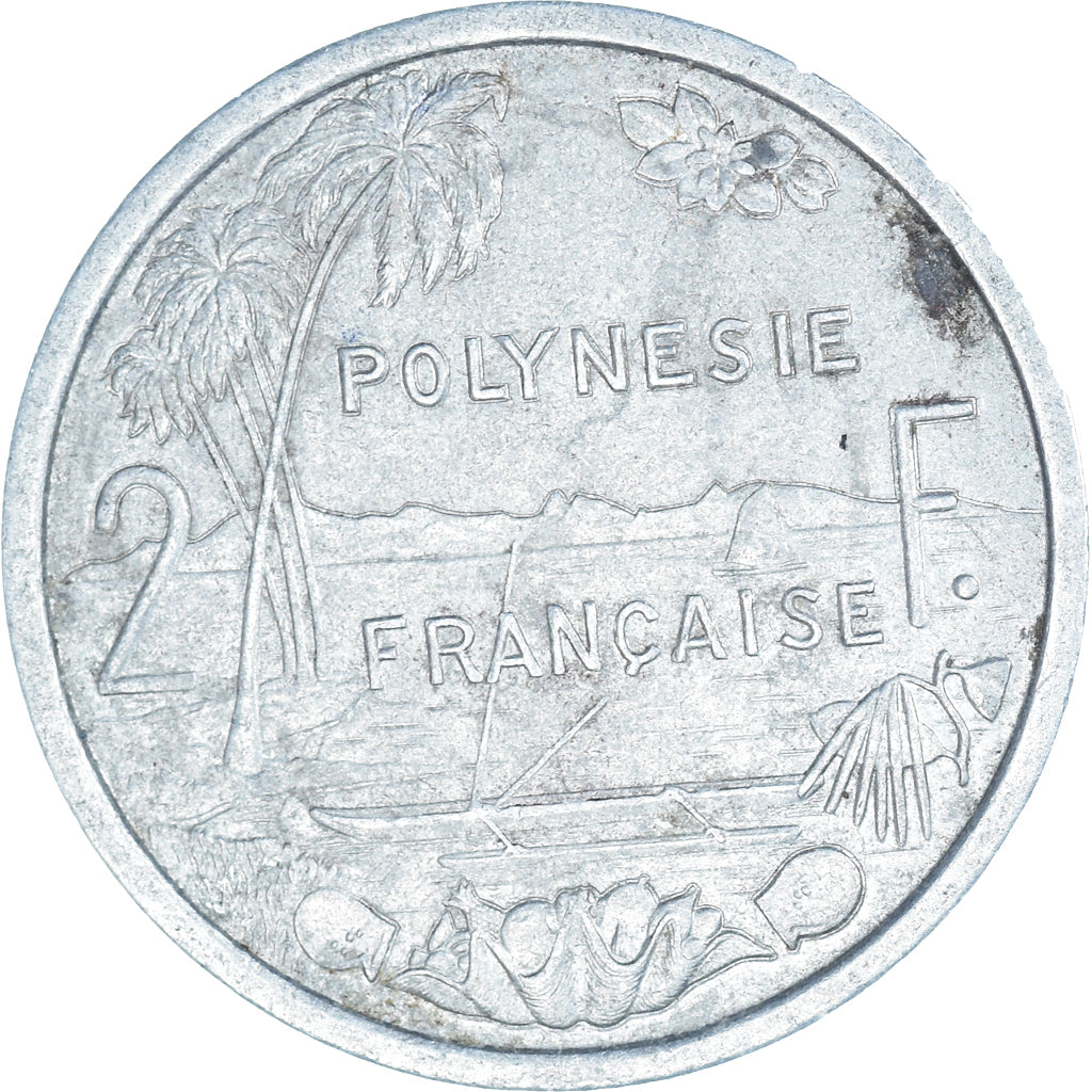 Moneda, Polinesia francesa, 2 Francs, 1979