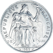 Coin, New Caledonia, 5 Francs, 1989