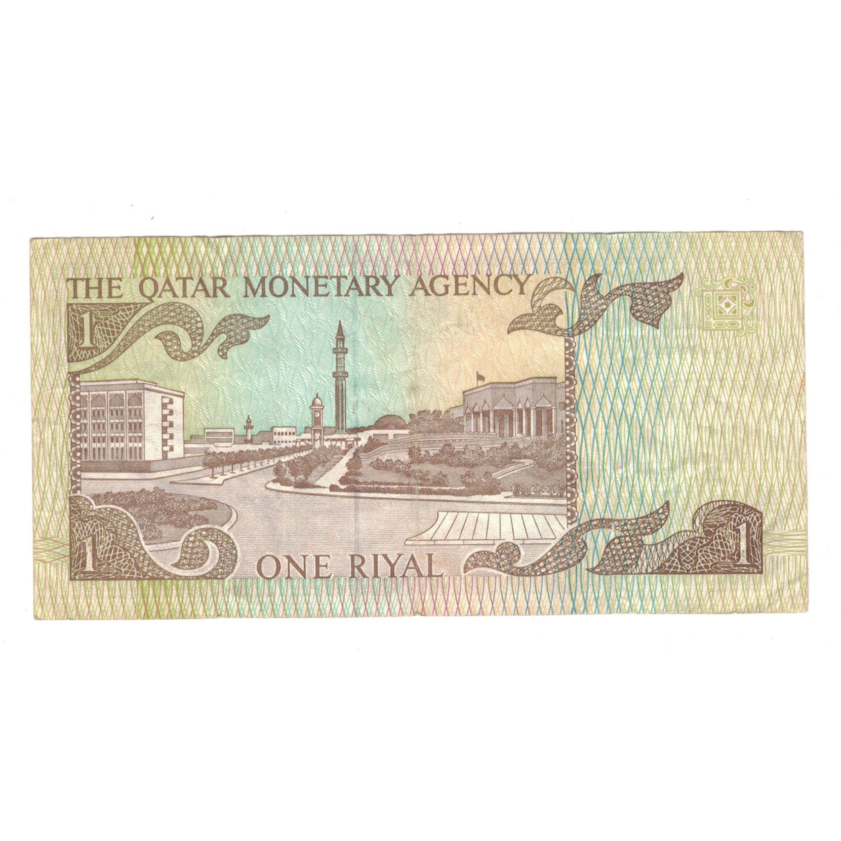 Banconote, Quatar, 1 Riyal, KM:7, BB