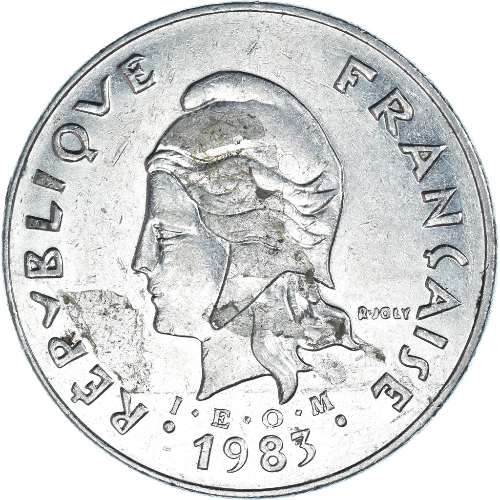 Coin, New Caledonia, 50 Francs, 1983