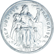 Coin, New Caledonia, 2 Francs, 1989
