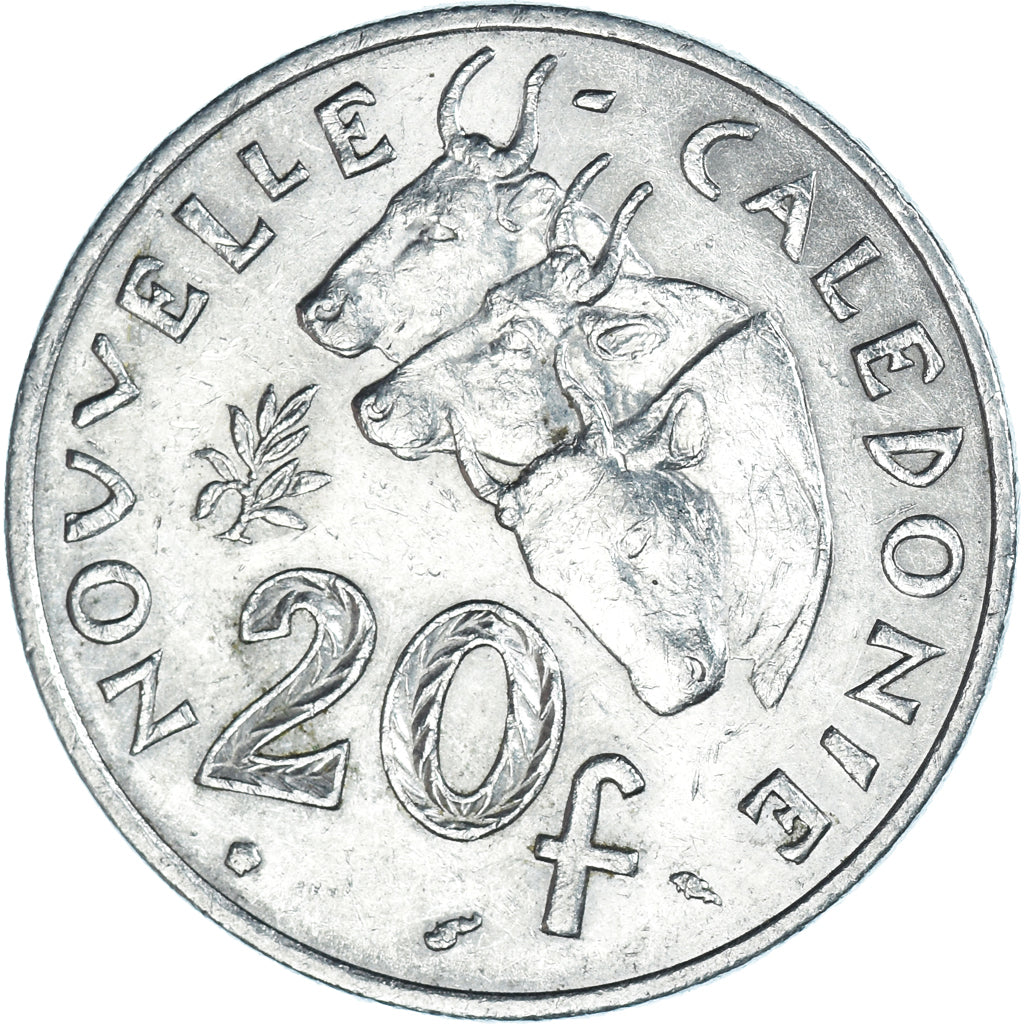 Coin, New Caledonia, 20 Francs, 1977
