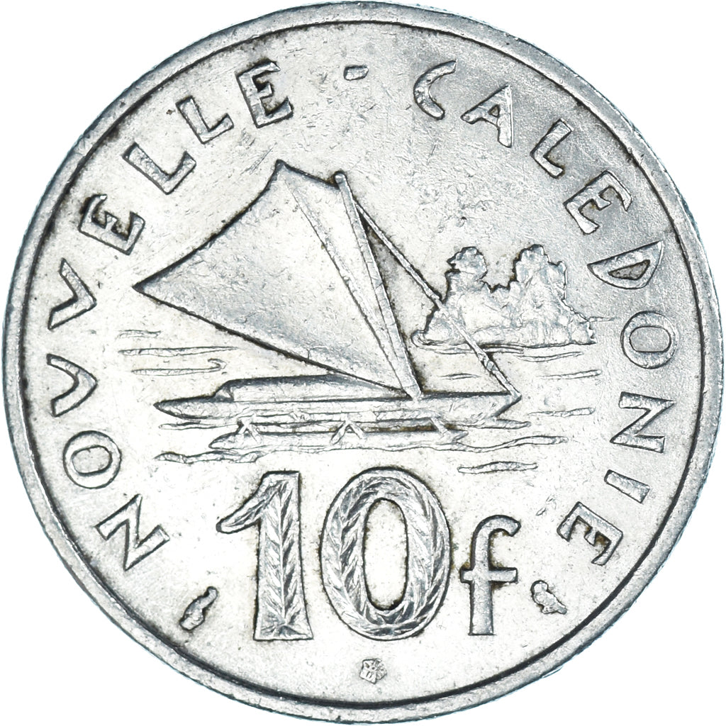 Coin, New Caledonia, 10 Francs, 1972