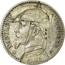 Moneda, Francia, 50 Centimes, 1867, Strasbourg, MBC, Plata