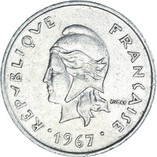 Moneda, Nuevas Hébridas, 10 Francs, 1967