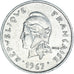Moneda, Nuevas Hébridas, 10 Francs, 1967