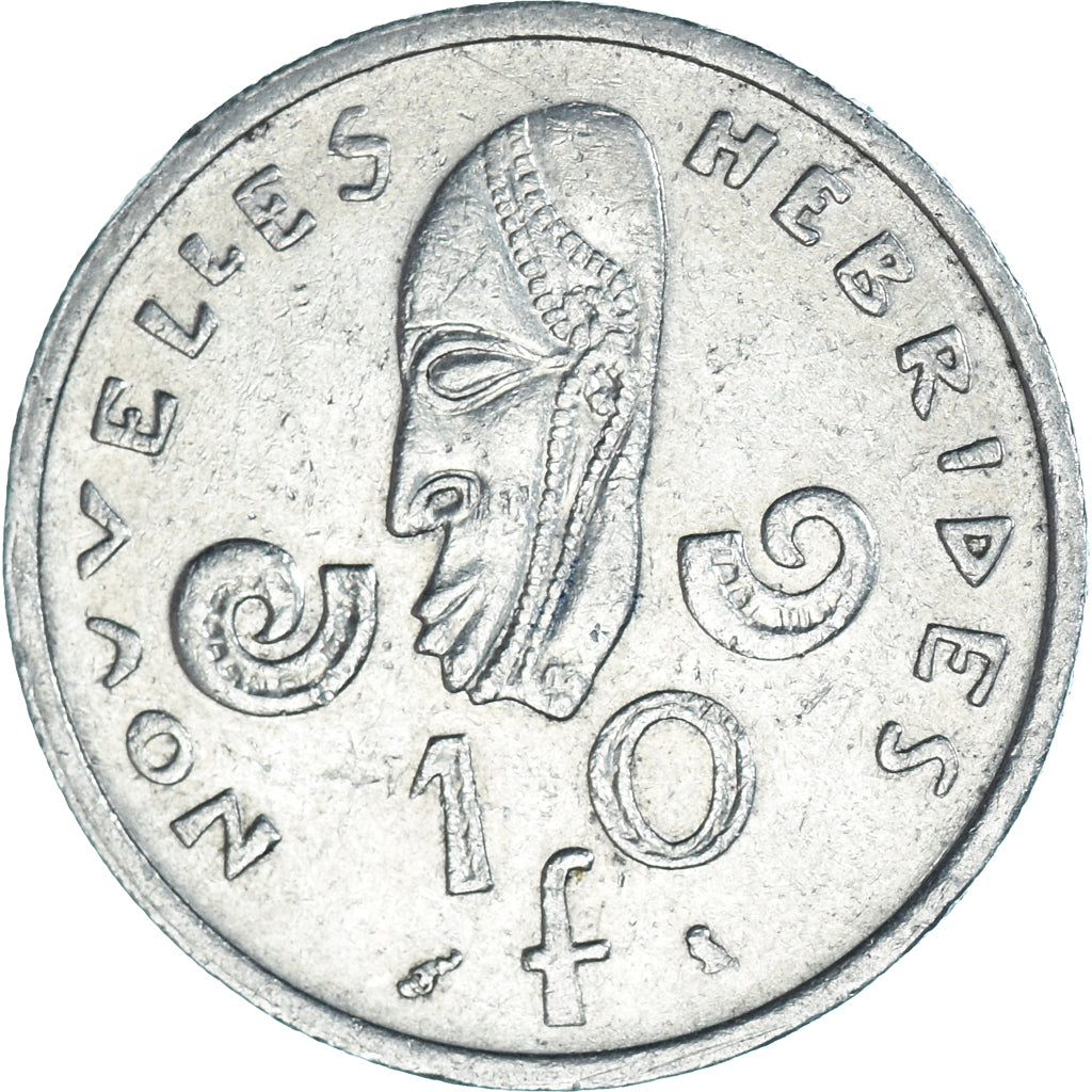Moneda, Nuevas Hébridas, 10 Francs, 1967