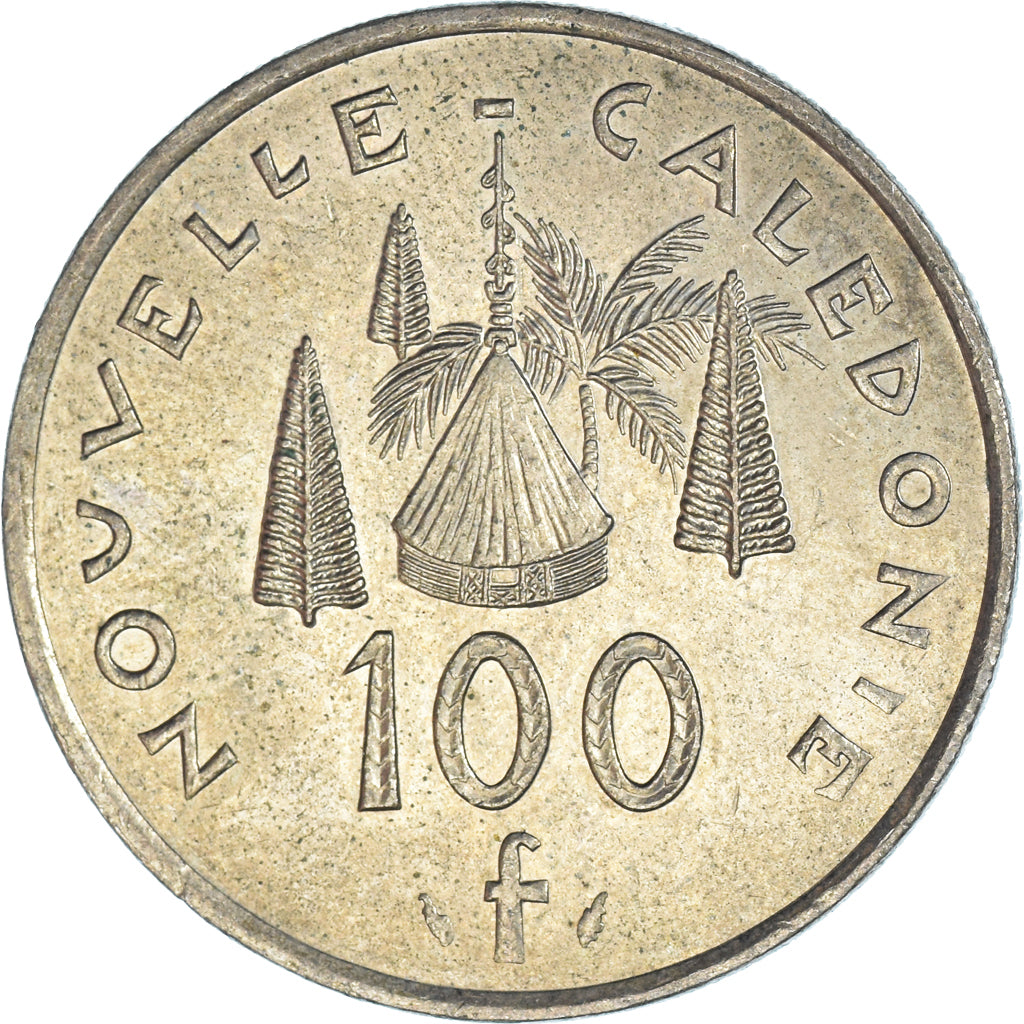 Coin, New Caledonia, 100 Francs, 1987