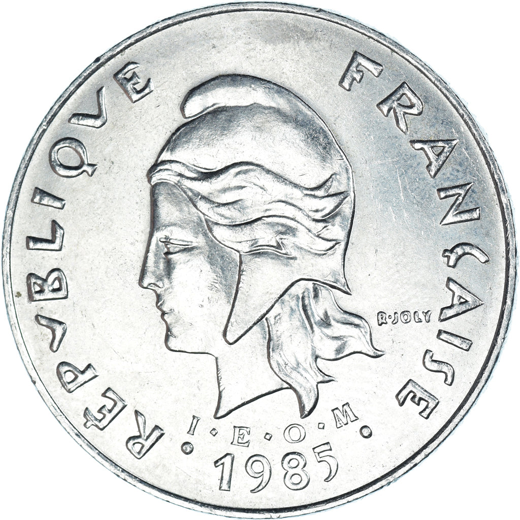 Coin, French Polynesia, 50 Francs, 1985