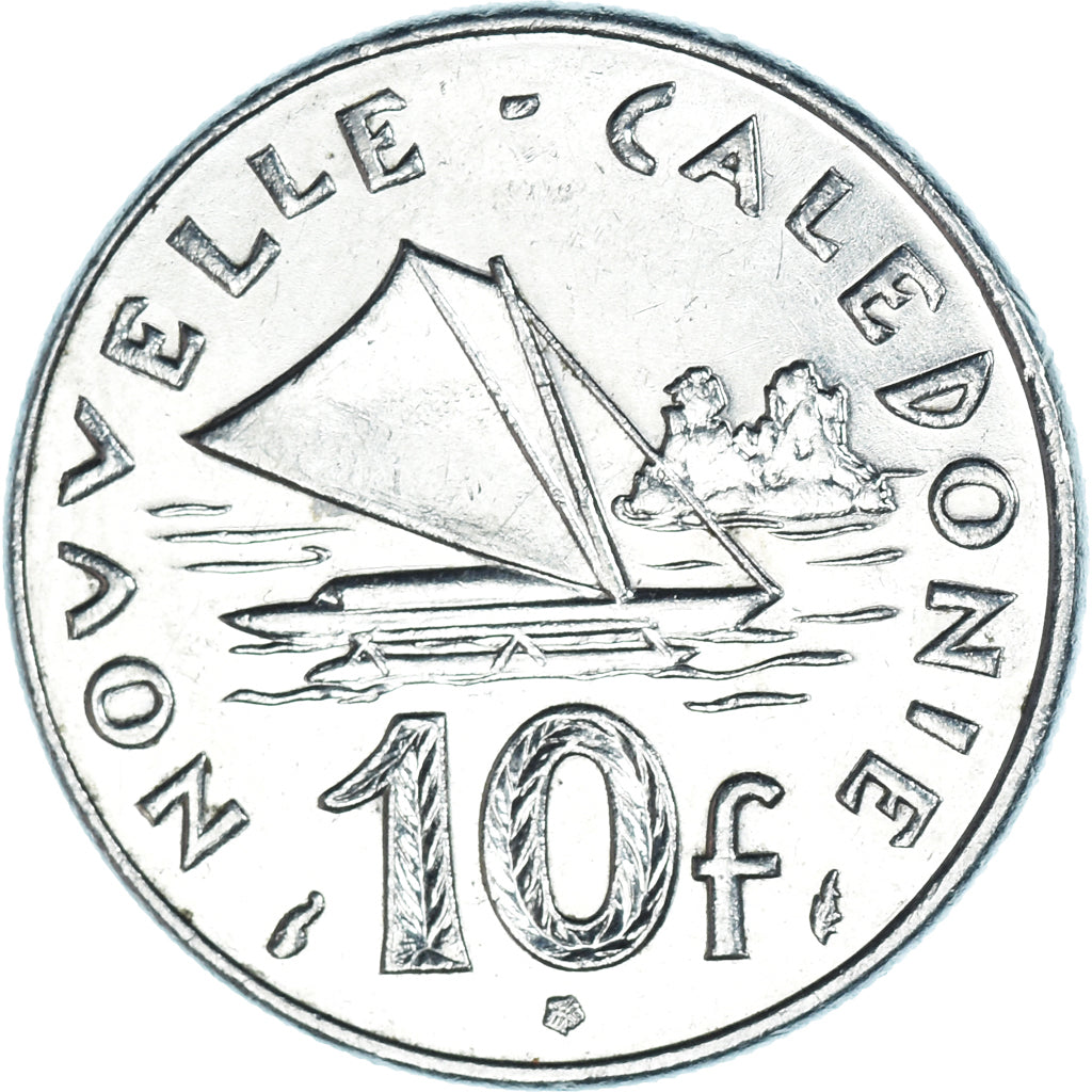 Moneta, Nowa Kaledonia, 10 Francs, 1986
