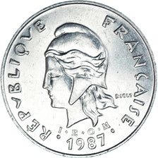 Coin, New Caledonia, 50 Francs, 1987