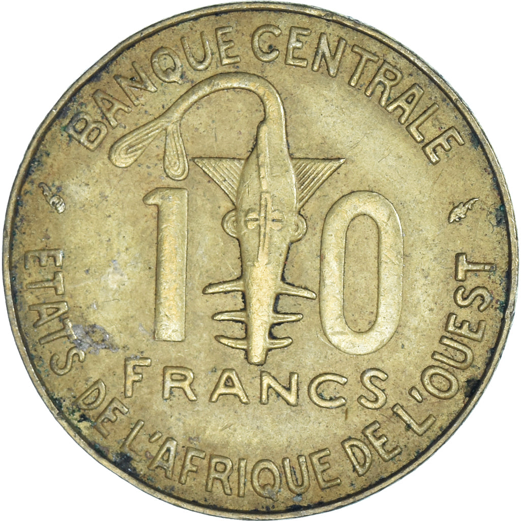 Coin, West African States, 10 Francs, 1984