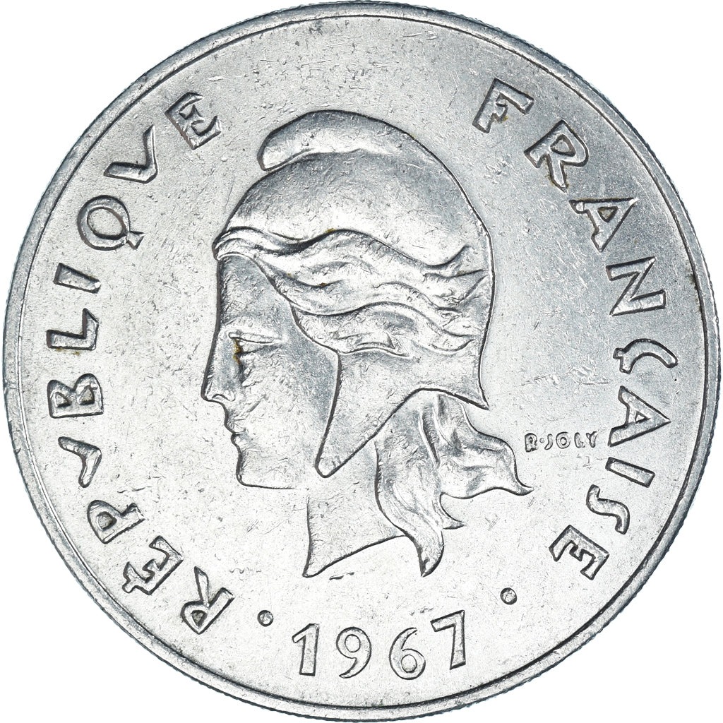 Coin, New Caledonia, 50 Francs, 1967