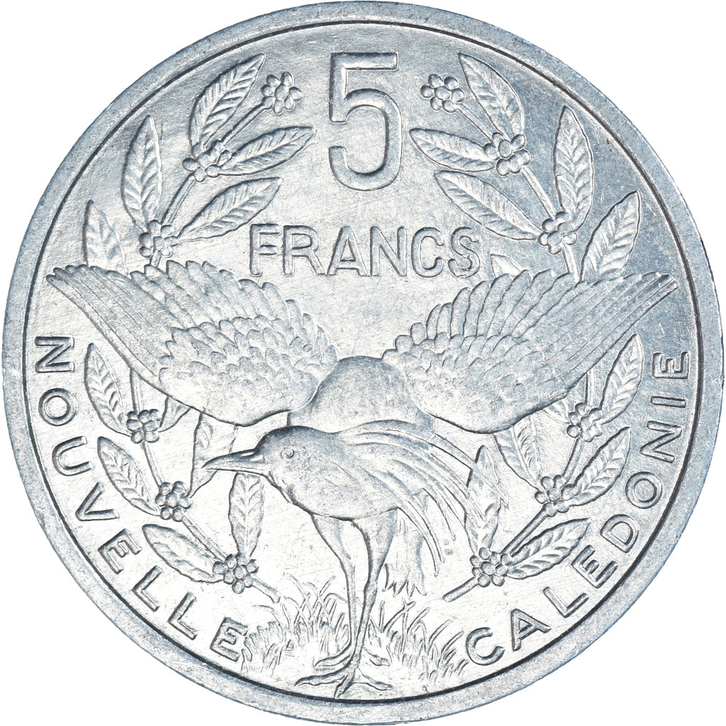Coin, New Caledonia, 5 Francs, 1983