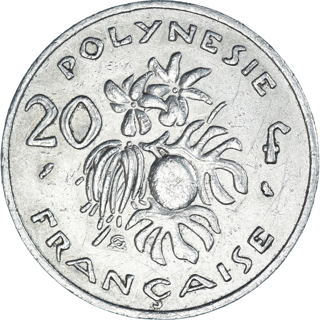 Moneta, Polinesia francese, 20 Francs, 1967