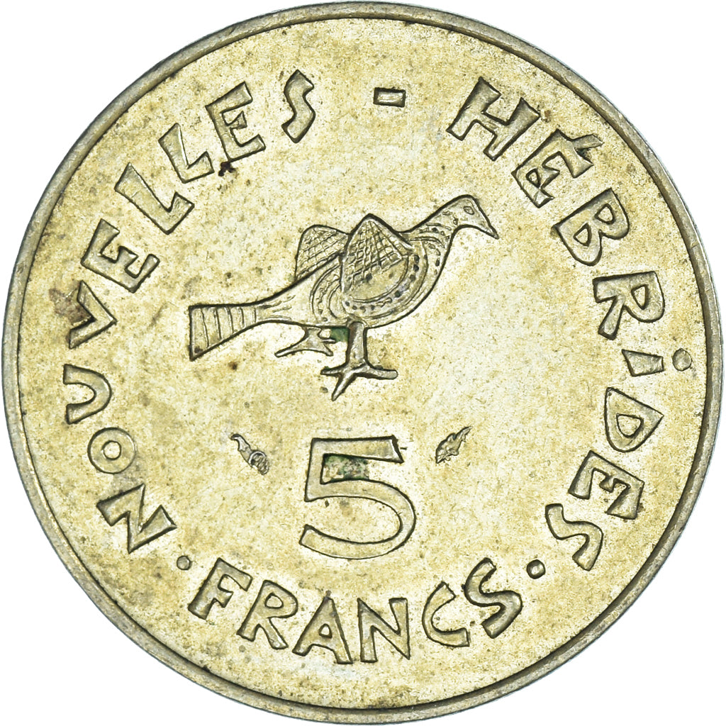 Moneda, Nuevas Hébridas, 5 Francs, 1979