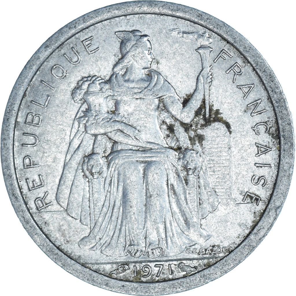 Coin, New Caledonia, Franc, 1971