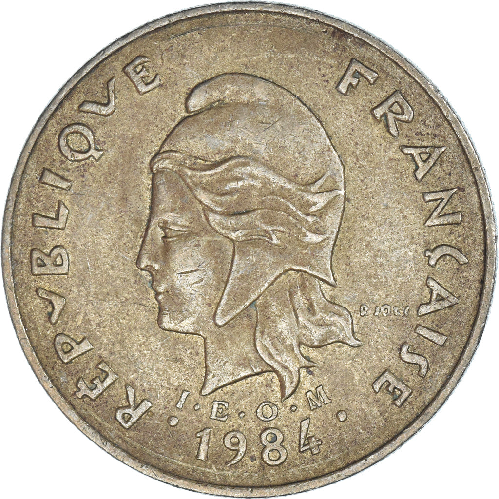 Coin, French Polynesia, 100 Francs, 1984