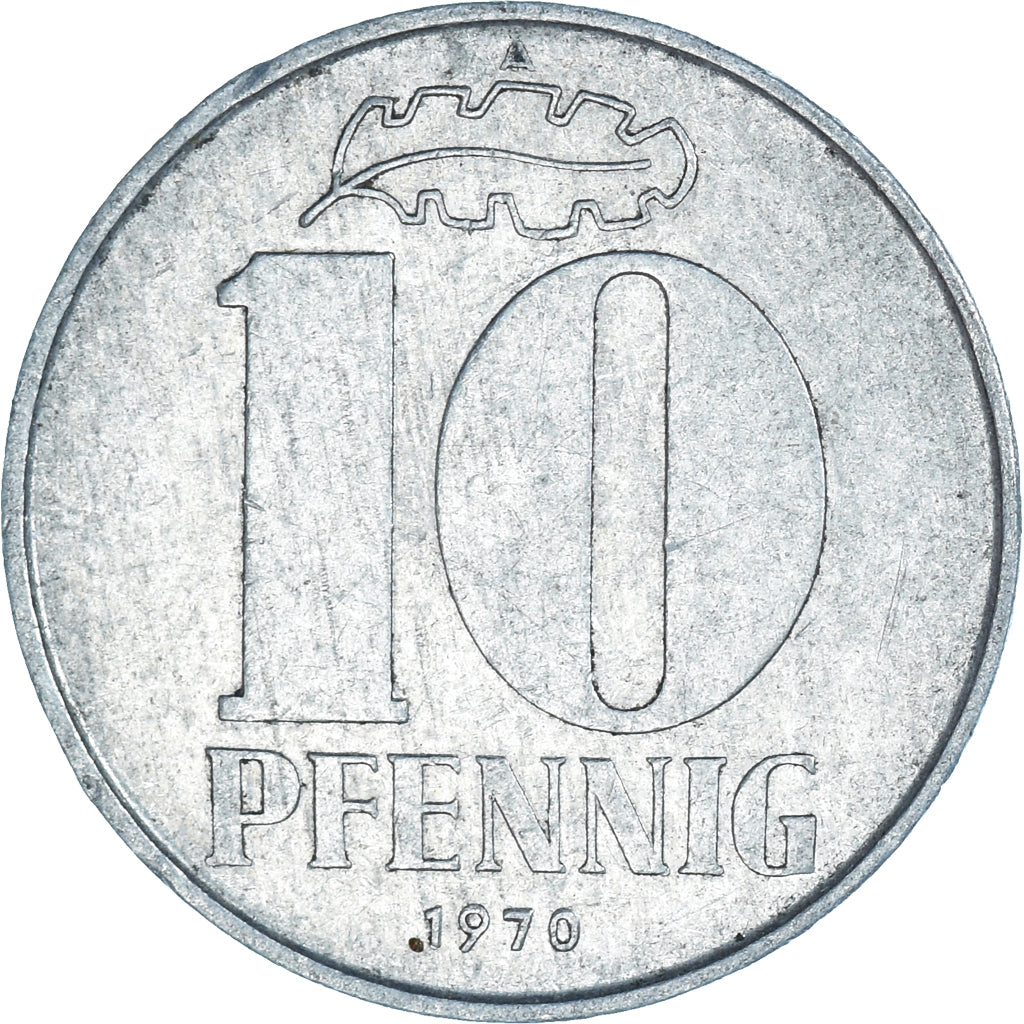 Coin, GERMAN-DEMOCRATIC REPUBLIC, 10 Pfennig, 1970
