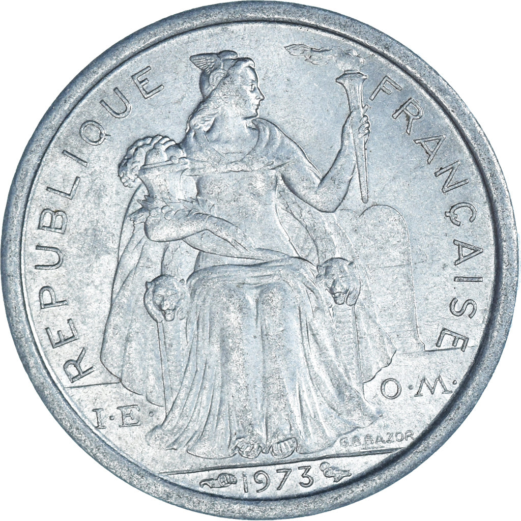 Coin, New Caledonia, Franc, 1973