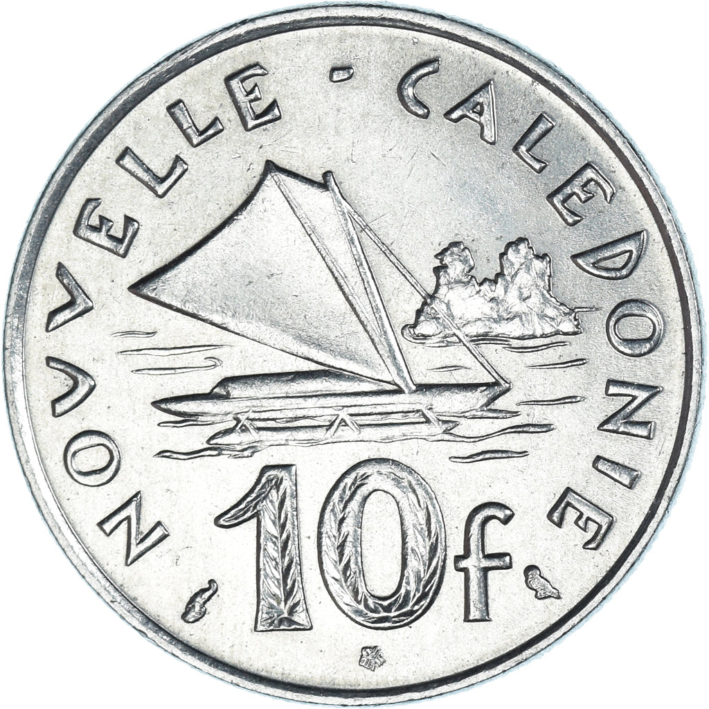 Coin, New Caledonia, 10 Francs, 1973
