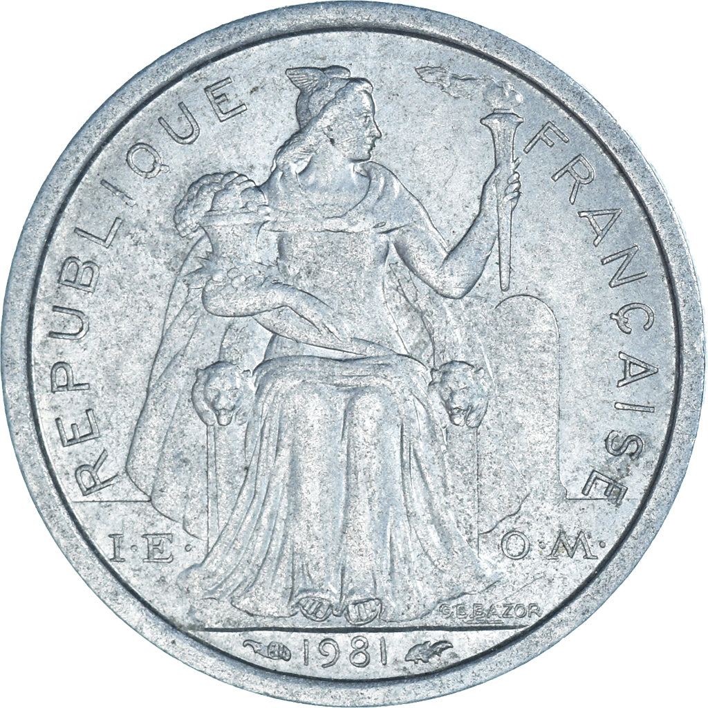 Coin, New Caledonia, Franc, 1981