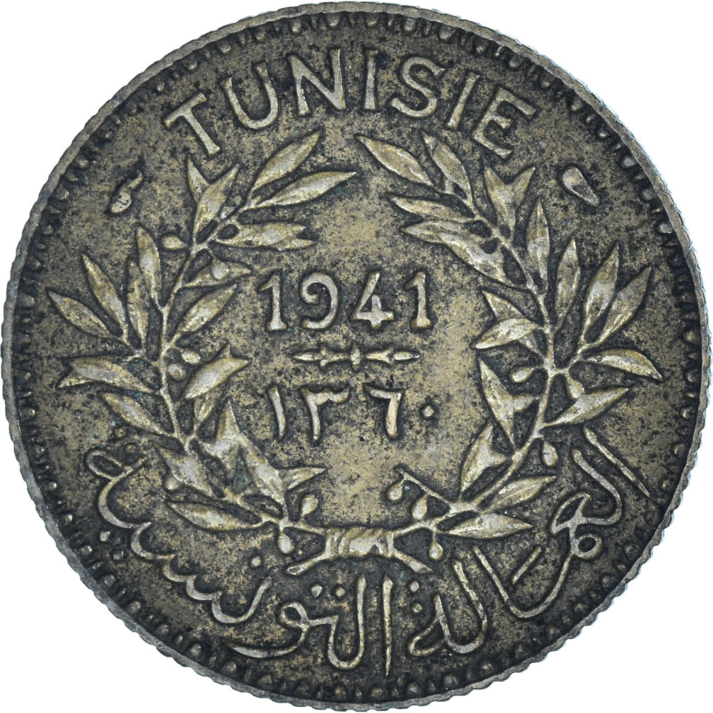 Coin, Tunisia, Franc, 1941
