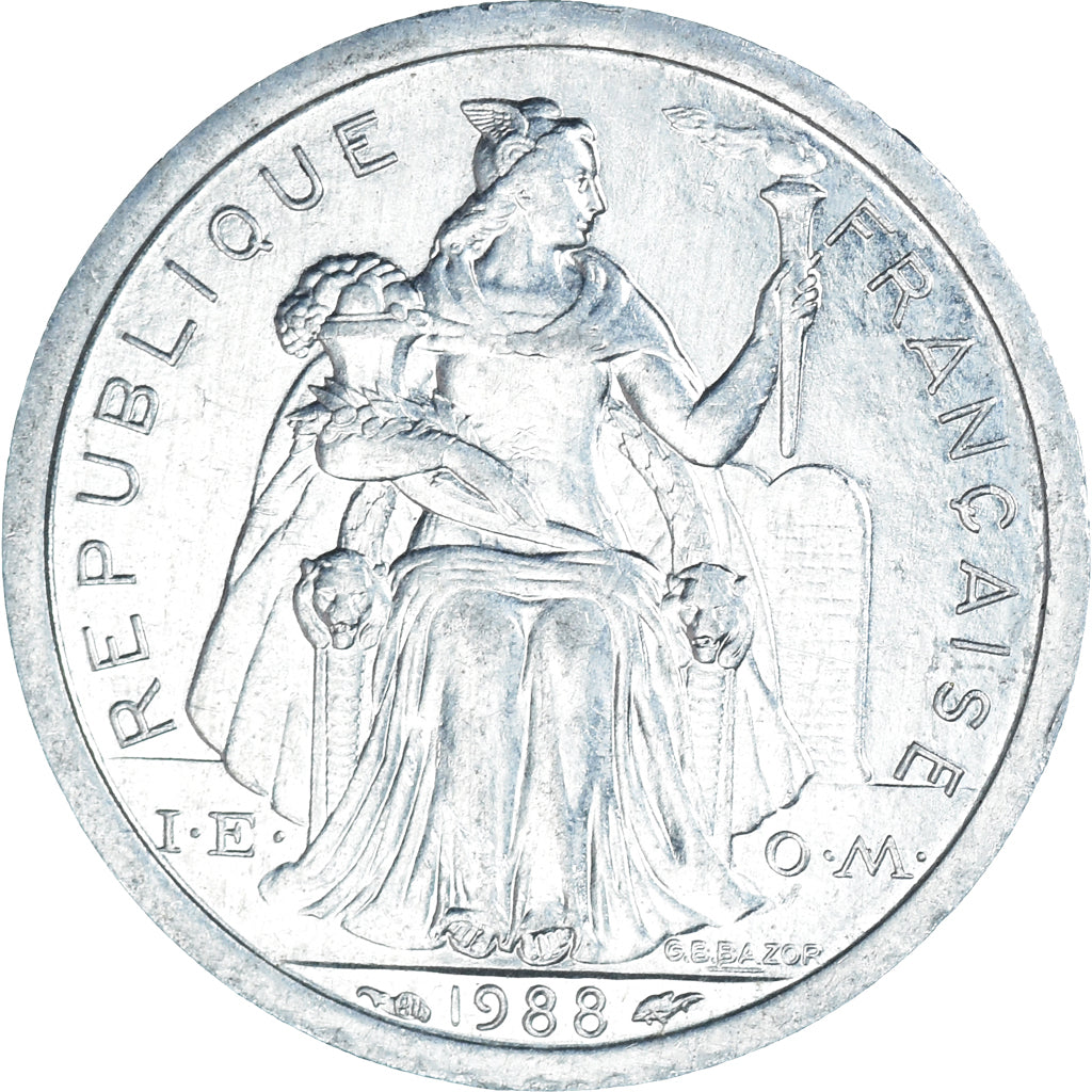 Monnaie, Nouvelle-Calédonie, Franc, 1988