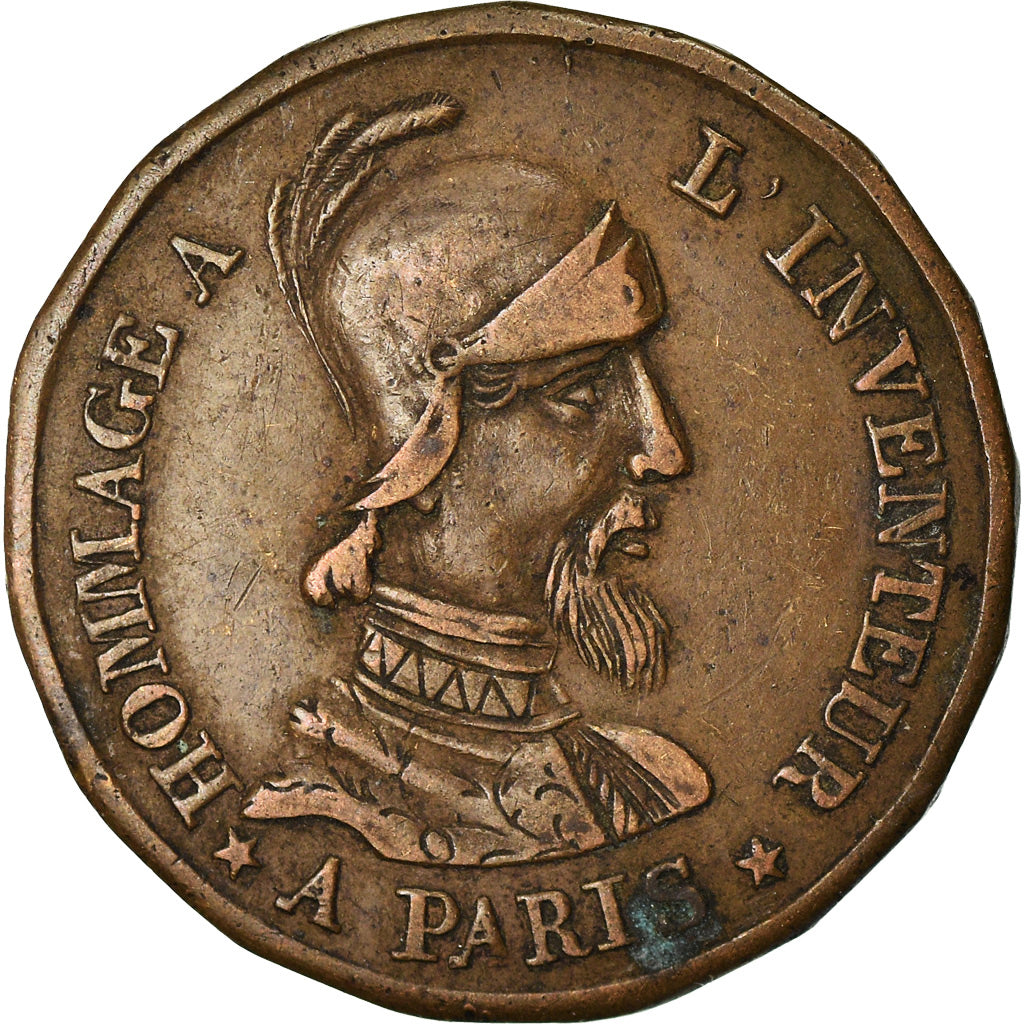 France, Token, Trades, Crayons Mengin, Faubourg Saint-Martin, AU(50-53), Copper