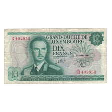 Banknote, Luxembourg, 10 Francs, 1967, 1967-03-20, KM:53a, EF(40-45)