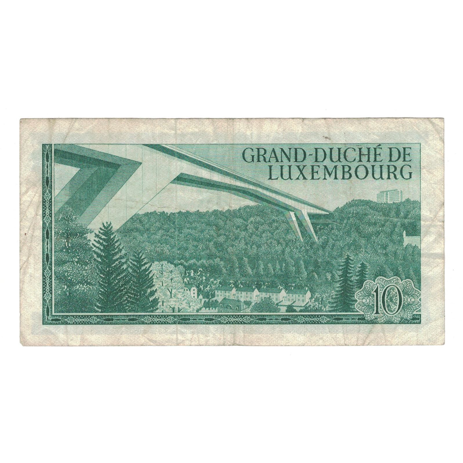 Banknote, Luxembourg, 10 Francs, 1967, 1967-03-20, KM:53a, EF(40-45)