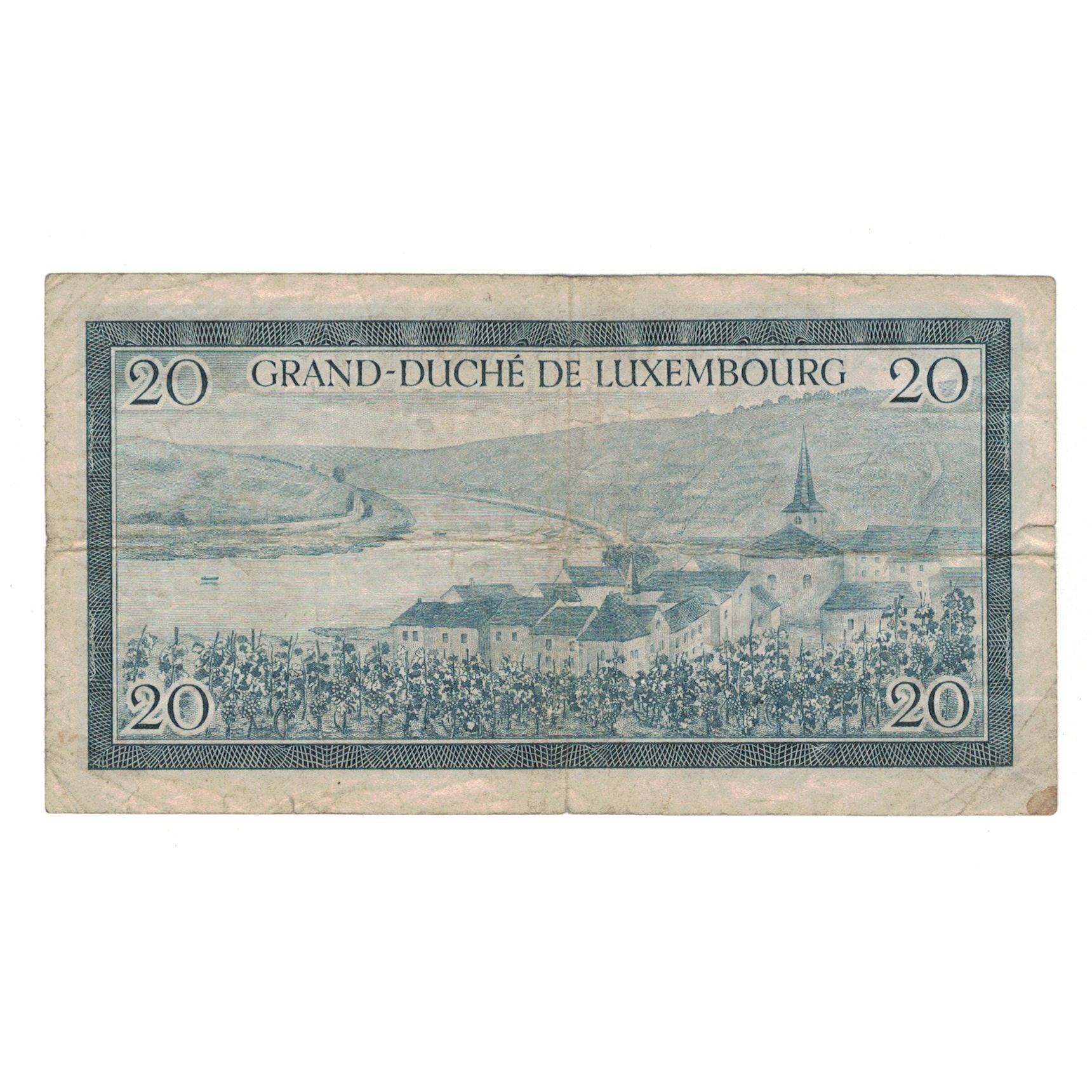 Banknote, Luxembourg, 20 Francs, Undated (1955), KM:49a, VF(20-25)