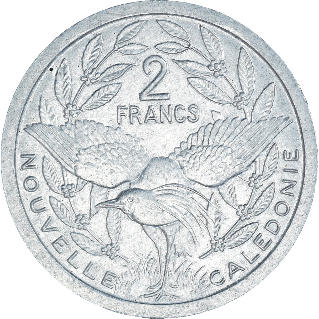 Münze, Neukaledonien, 2 Francs, 1989