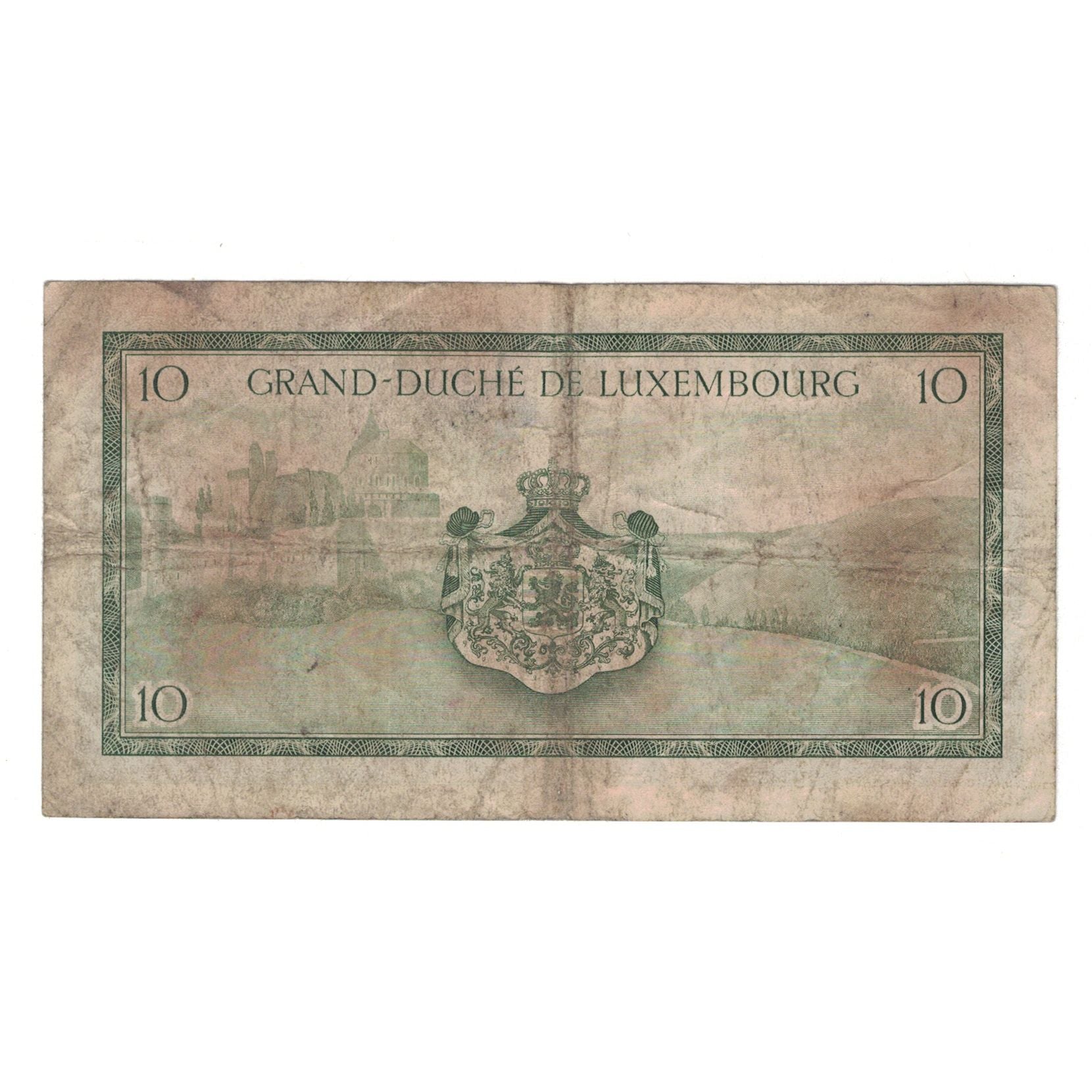 Banknote, Luxembourg, 10 Francs, Undated (1954), KM:48a, VF(20-25)