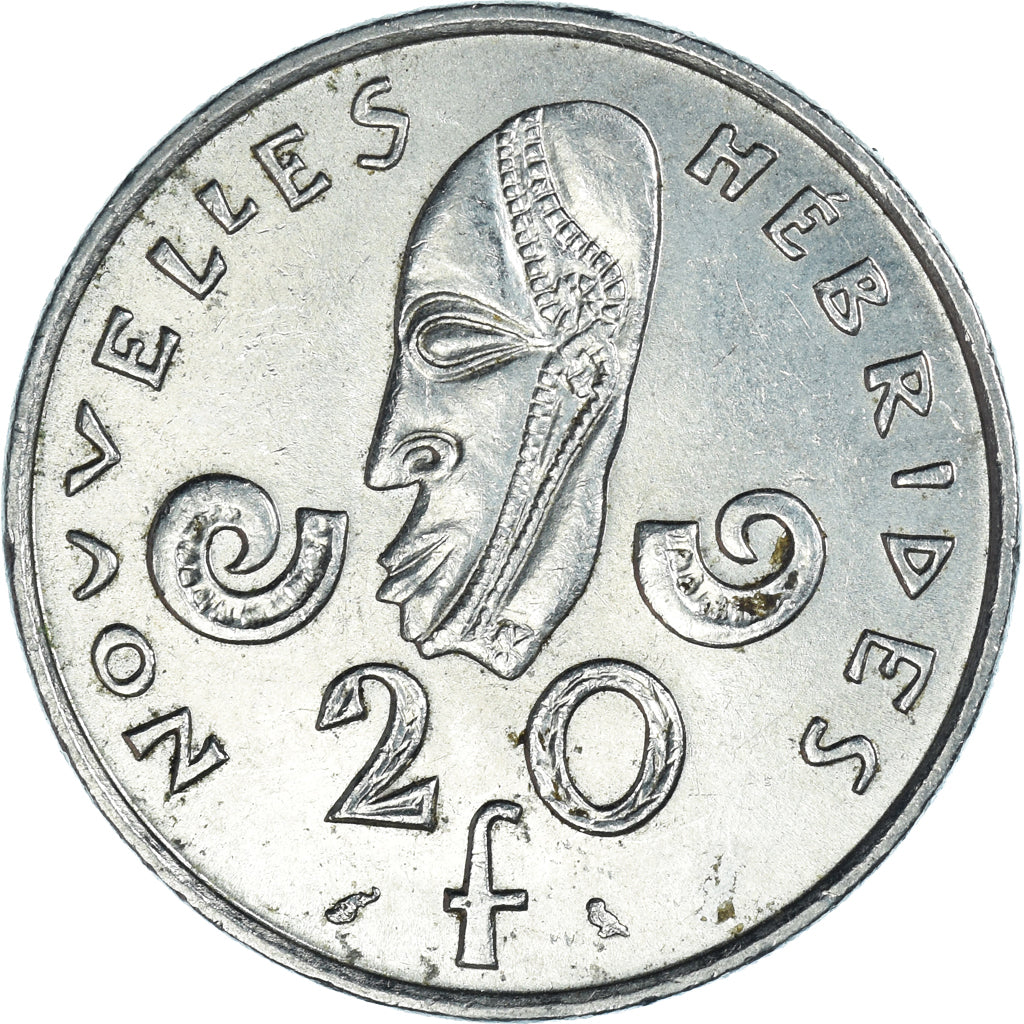Moneda, Nuevas Hébridas, 20 Francs, 1973