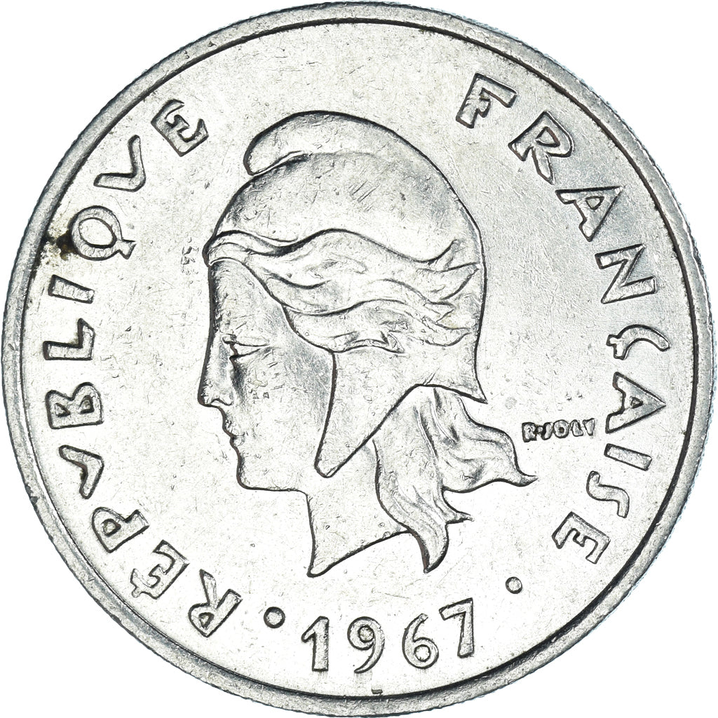 Moneda, Nuevas Hébridas, 20 Francs, 1967