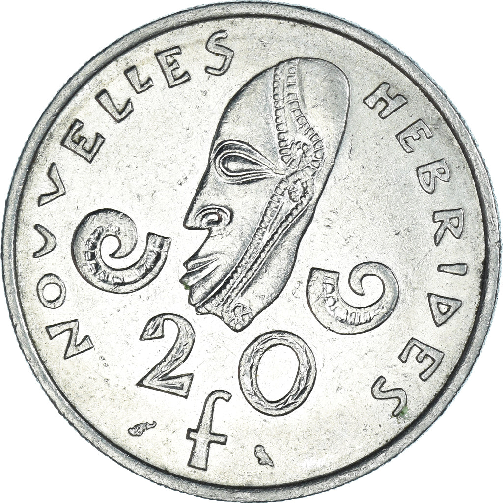 Moneda, Nuevas Hébridas, 20 Francs, 1967