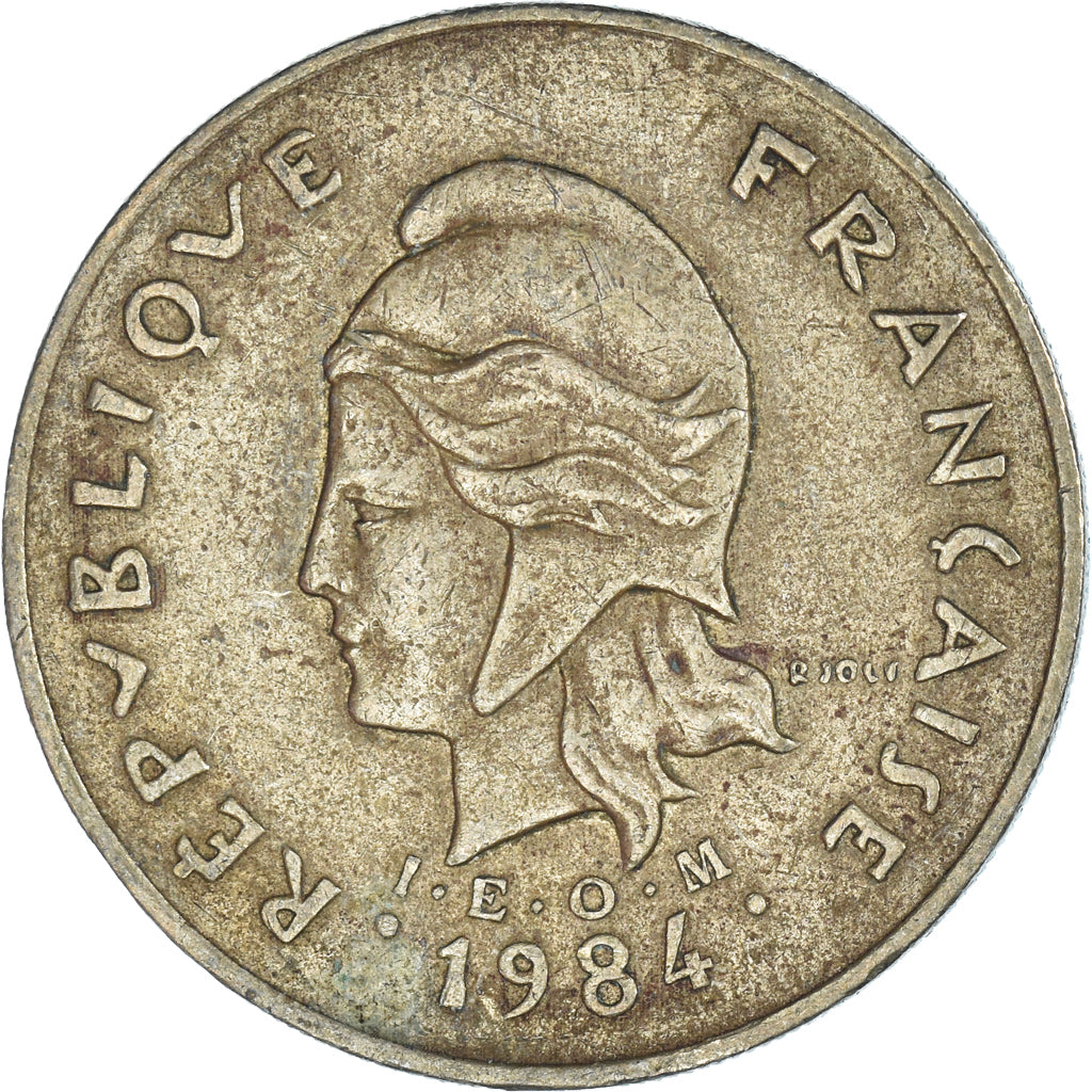 Münze, Neukaledonien, 100 Francs, 1984
