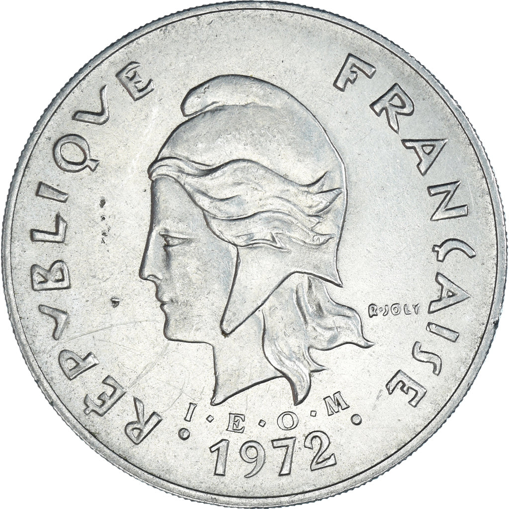 Münze, New Hebrides, 50 Francs, 1972