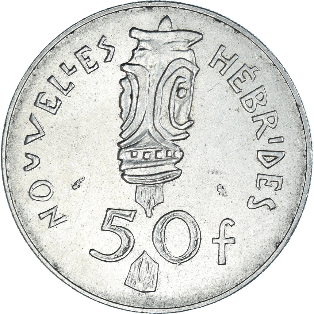 Münze, New Hebrides, 50 Francs, 1972