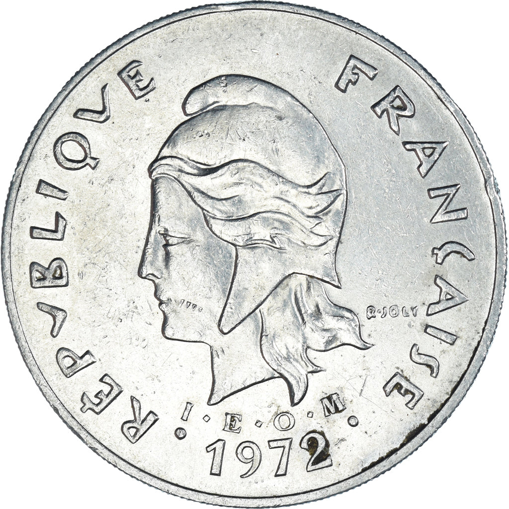 Coin, New Hebrides, 50 Francs, 1972