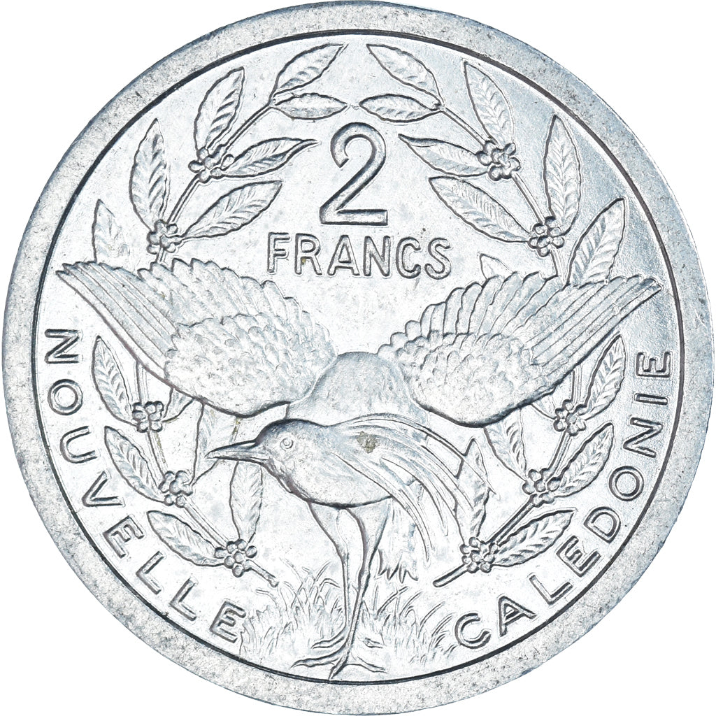 Coin, New Caledonia, 2 Francs, 1982