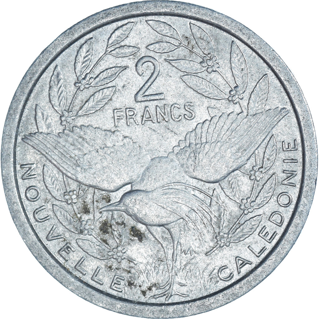 Moneda, Nueva Caledonia, 2 Francs, 1971