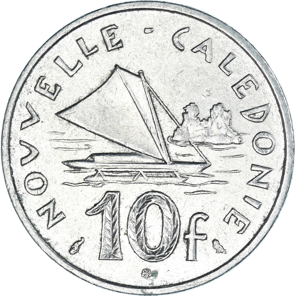 Moneta, Nuova Caledonia, 10 Francs, 1972