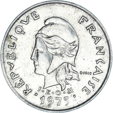 Münze, New Hebrides, 10 Francs, 1975