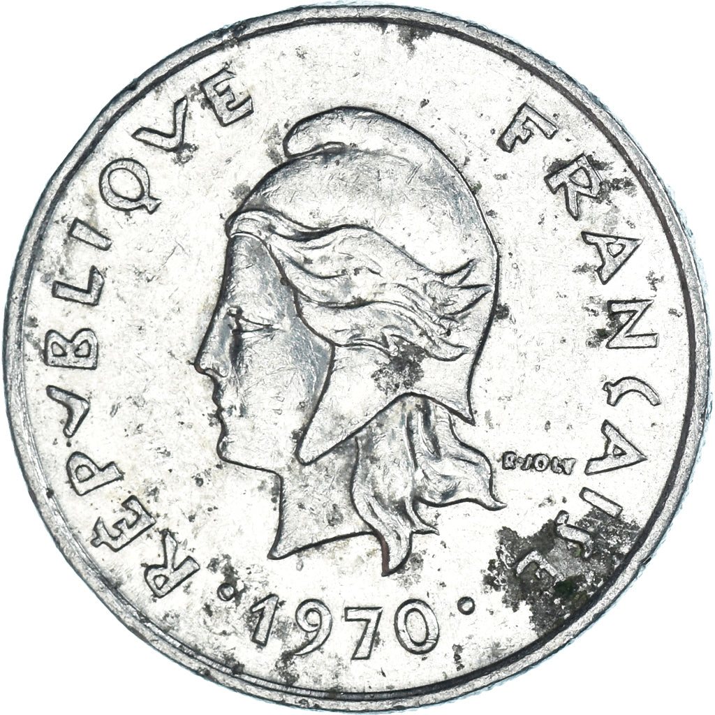 Monnaie, Condominium des Nouvelles-Hébrides, 10 Francs, 1970