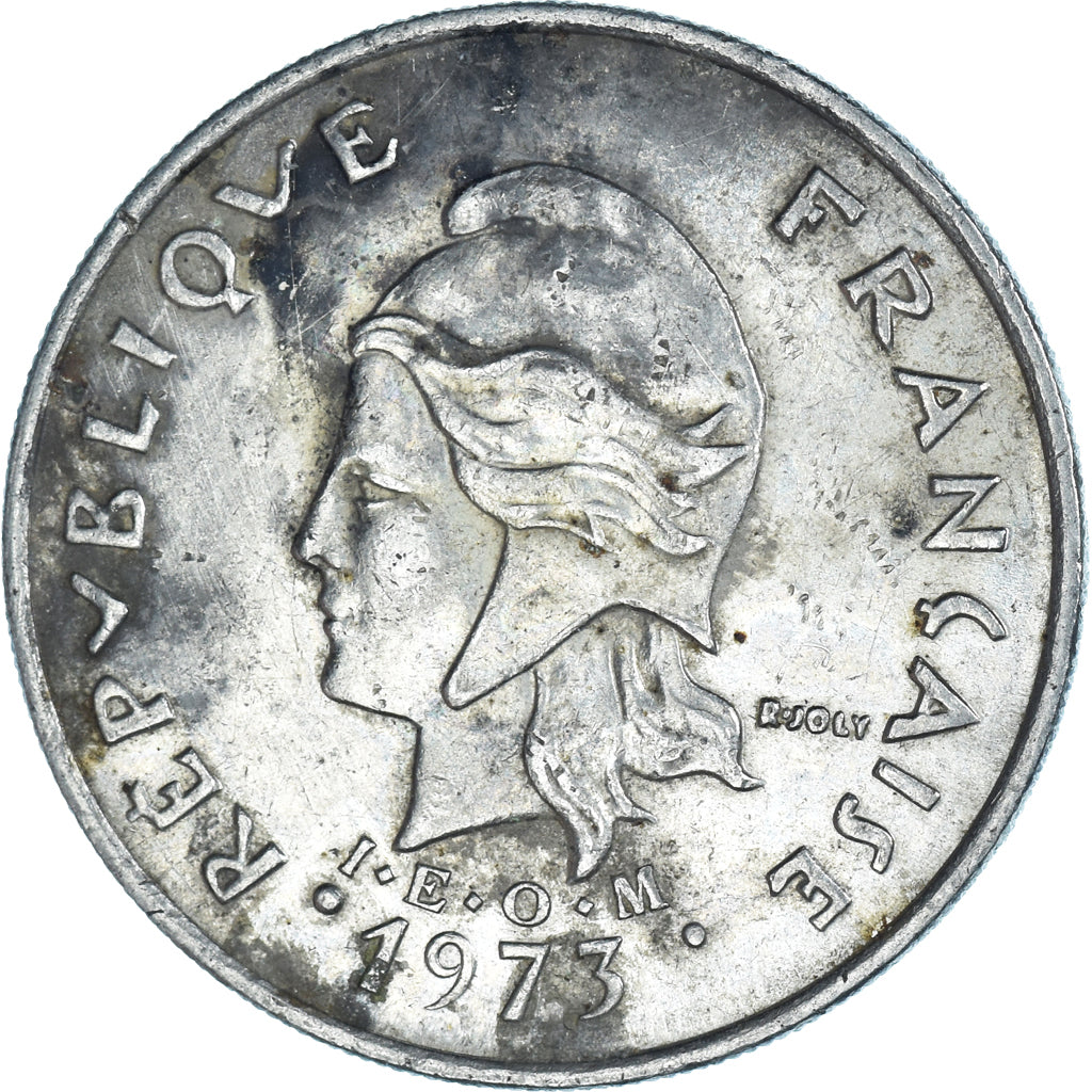 Moneda, Nuevas Hébridas, 20 Francs, 1973