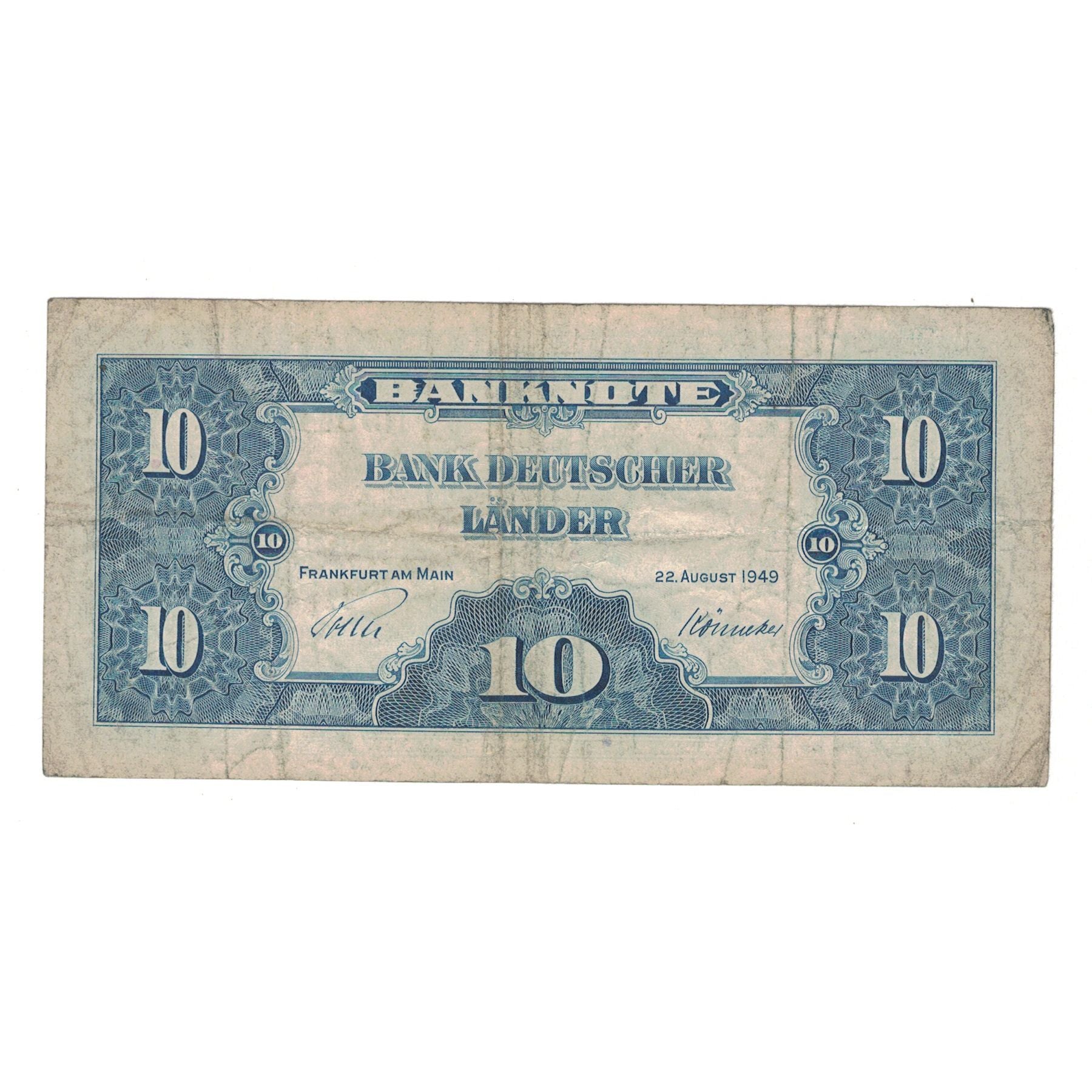 Banknote, GERMANY - FEDERAL REPUBLIC, 10 Deutsche Mark, 1949, 1949-08-22