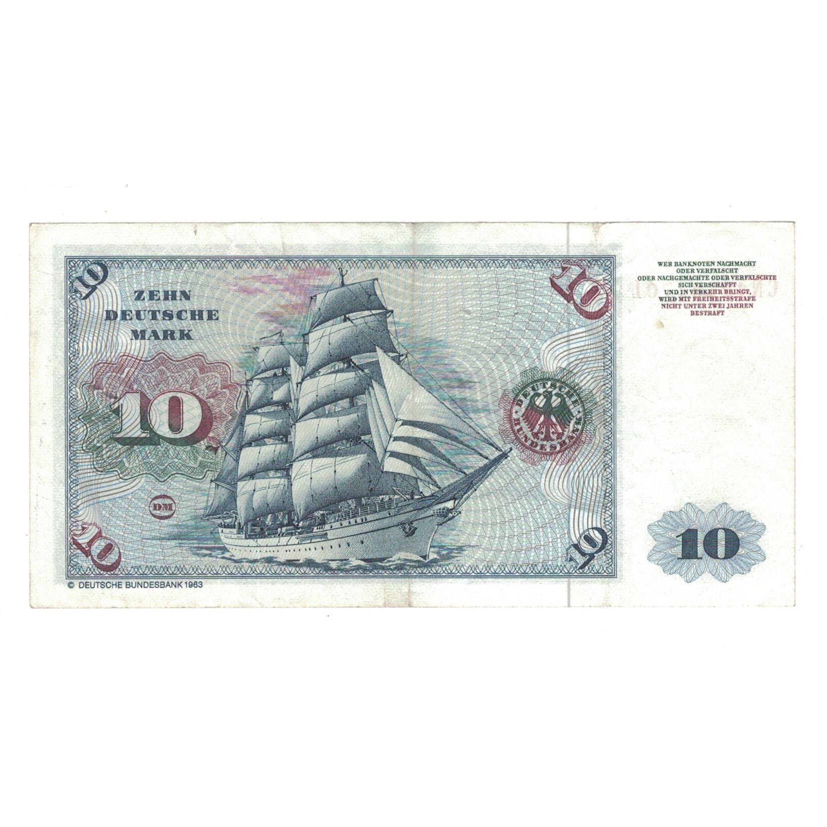 Banknote, GERMANY - FEDERAL REPUBLIC, 10 Deutsche Mark, 1980, 1980-01-02