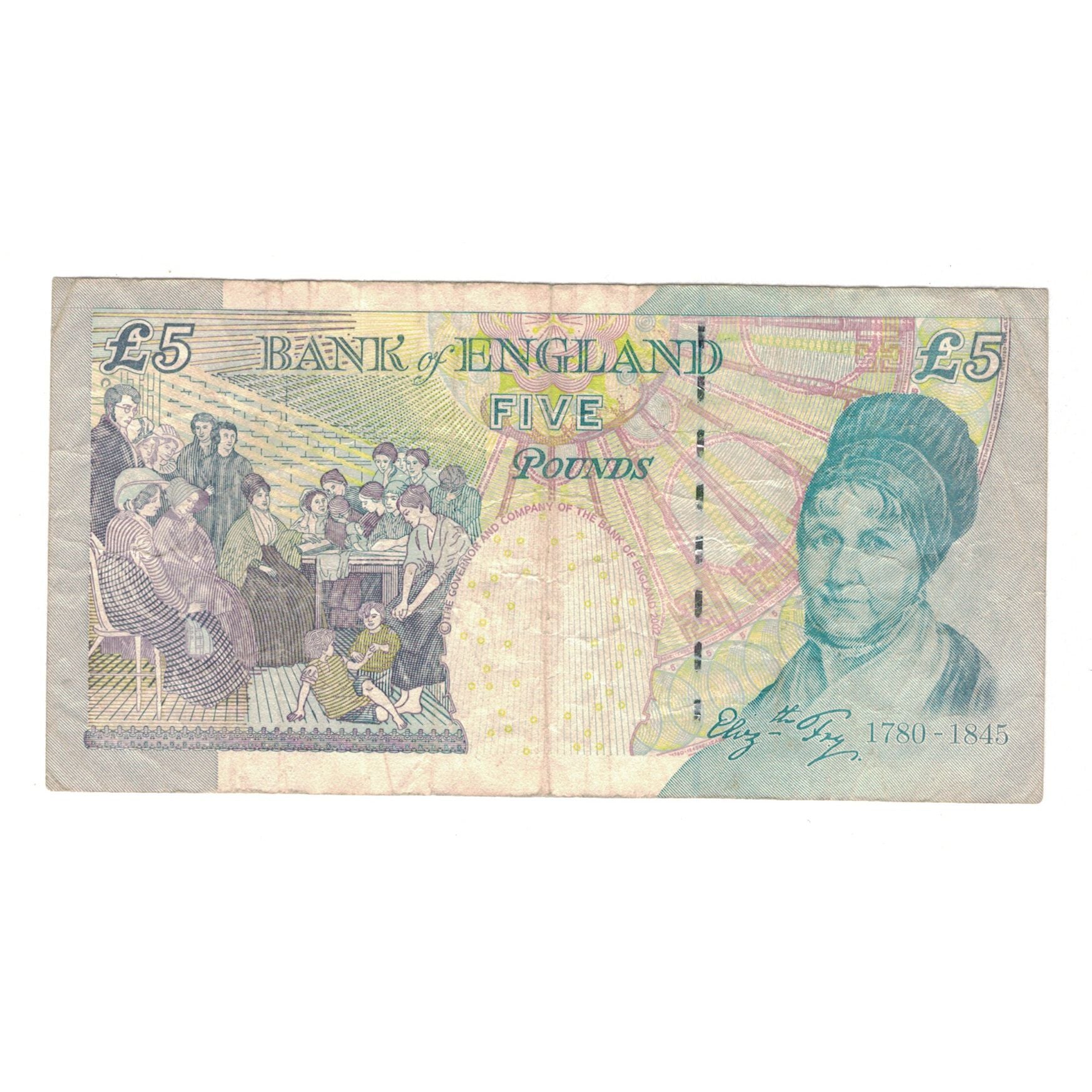 Banknote, Great Britain, 5 Pounds, KM:391b, VF(30-35)